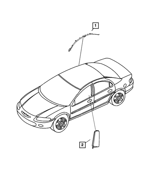 Air  Bags for 2008 Chrysler Sebring #2