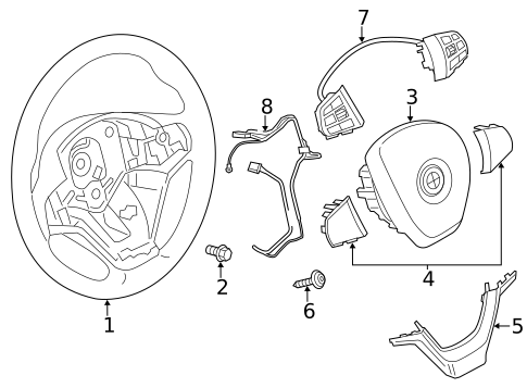 Steering Wheel & Trim for 2015 BMW X3 #0