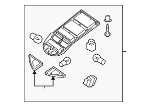 264307S070 - : Map Lamp Assembly for Nissan Image