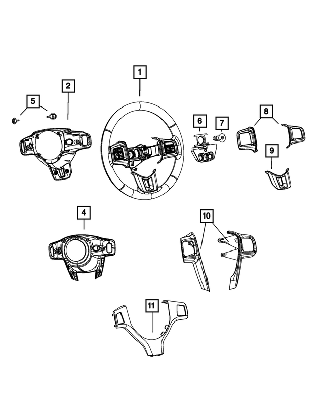 5LS76DX9AA - Steering: Steering Wheel for Mopar Image
