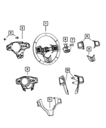 1WM63JSLAA - Steering: Steering Wheel for Dodge: Avenger, Grand Caravan, Journey | Ram: C/V Image