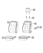 68237017AA - Interior Trim: Front Seat Back Foam for Ram: ProMaster 1500, ProMaster 2500, ProMaster 3500, ProMaster EV Image