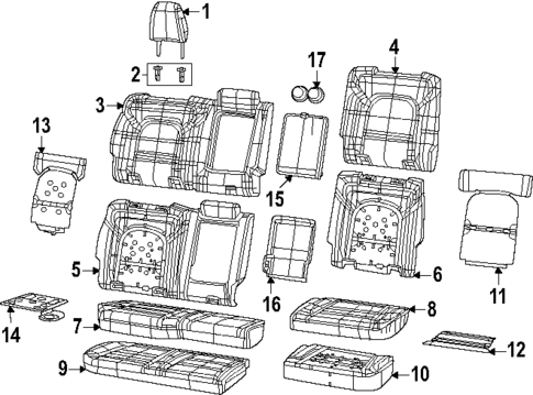 Rear Seat Components for 2025 Ram 1500 #0