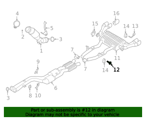 2018-2025 BMW Exhaust System Hanger Bracket 18308593694 | OEM Parts Online