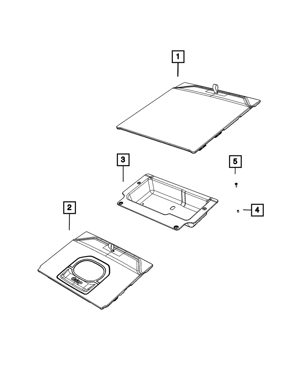 2021-2026 Jeep Wrangler Load Floor Lid 6RV47TX7AC | My Mopar Parts