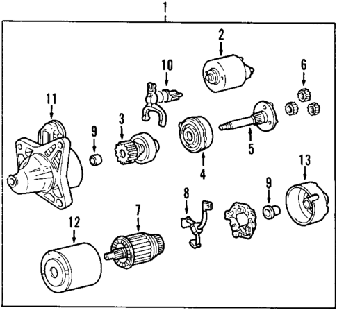 Starter for 2002 Mazda Protege5 #0
