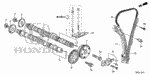 14110RL5000 - Engine: CAMSHAFT, IN. for Honda Image