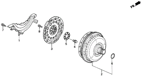 AT Torque Converter for 1998 Honda Odyssey #0