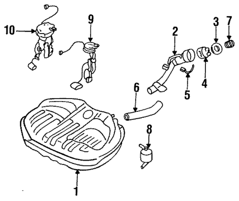 Fuel System Components for 1990 Nissan Sentra #0