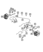 68578661AA - Brakes: Brake Hose, Left for Ram: ProMaster EV Image