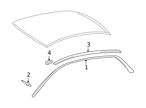 Exterior Trim - Roof for 2006 Toyota Avalon #1