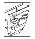 83701TGSA51ZA - Body: Door Trim Panel for Honda: Passport Image