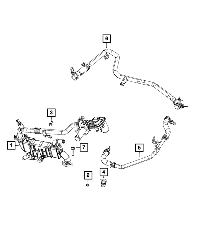68298443AB - Cooling: Supply Tube Hose for Mopar Image