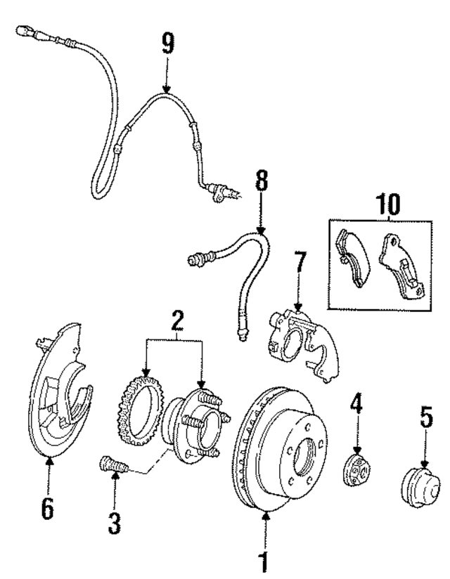 BR29B - Brakes: Disc Brake Pad Set for Ford: Crown Victoria, LTD Crown Victoria | Lincoln: Town Car | Mercury: Grand Marquis Image