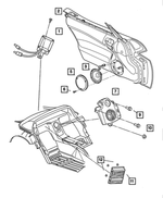 6101826 - Instrument Panel and Radios and Consoles: Screw for Mopar Image
