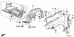 90143TL0000 - Body/Air Conditioning: BOLT, COVER (LOWER) for Acura Image