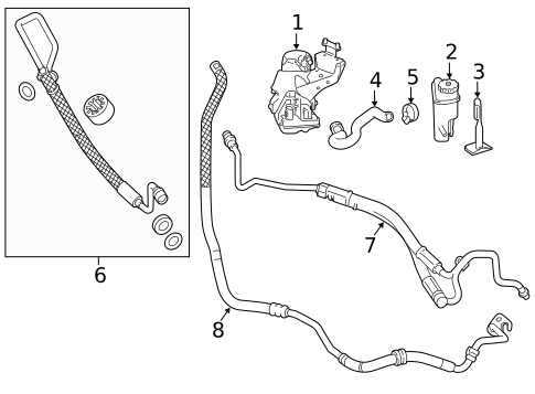 Pump & Hoses for 2010 Mercedes-Benz S 400 #0