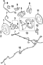 10052289 - : ABS Sensor Wire Clip for Oldsmobile: Silhouette Image