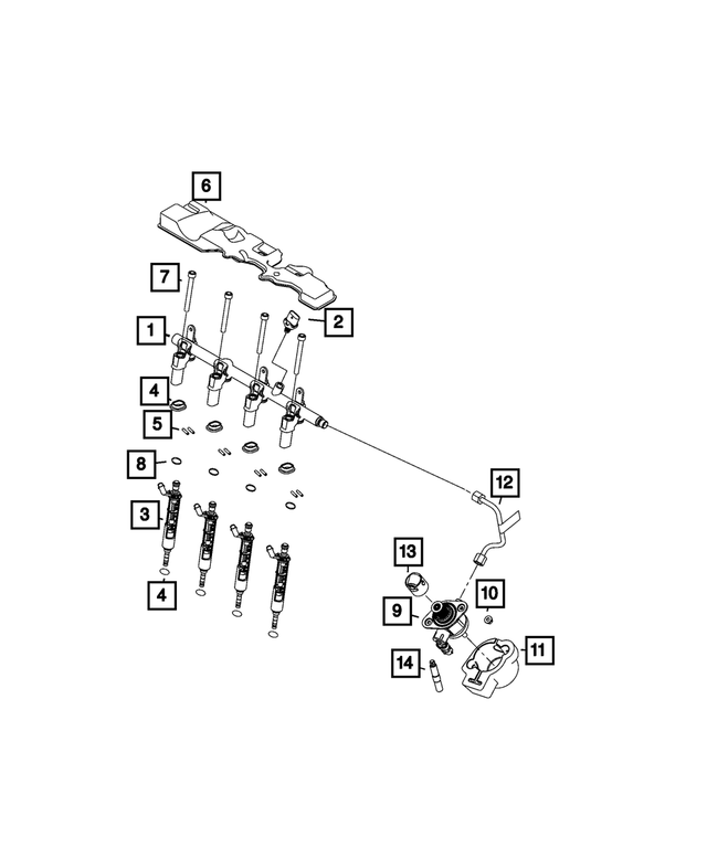 68445162AB - Fuel and Accelerator Pedal: Fuel Pressure Sensor for Mopar Image