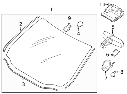 Wipers for 2017 Ford Edge #2