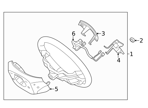 Steering Wheel & Trim for 2015 Hyundai Elantra GT #0