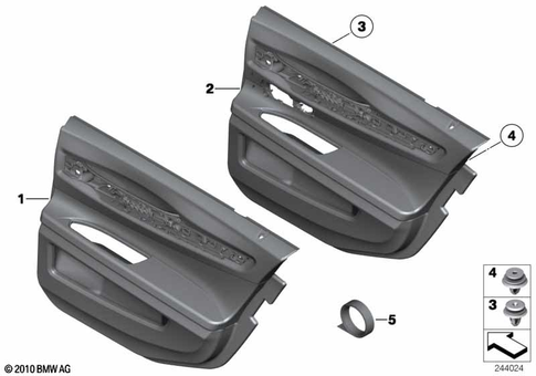 Door Trim Panels / Lateral Trim Panels for 2014 BMW 750iX #2