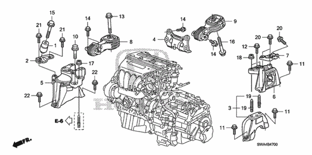 Engine Mounts for 2008 Honda CR-V #0