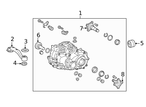 Axle & Differential for 2017 Toyota Highlander #0