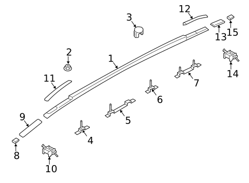 Luggage Carrier for 2015 Hyundai Santa Fe Sport #0