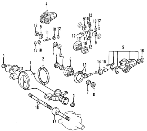 Front Axle for 1996 Lexus LX450 #0