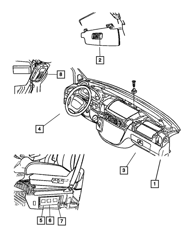 5096894AA - Labels All Vehicle Locations: Airbag Label for Mopar Image