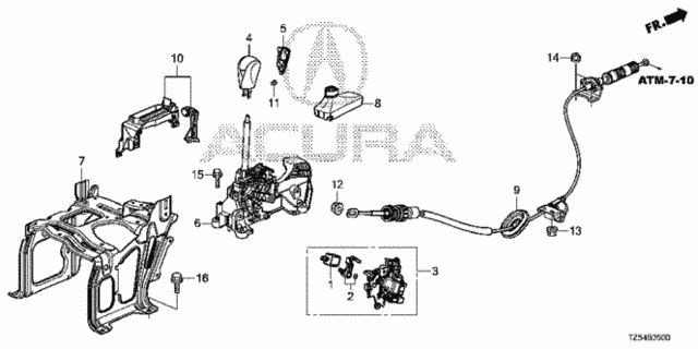 Select Lever for 2014 Acura MDX #0