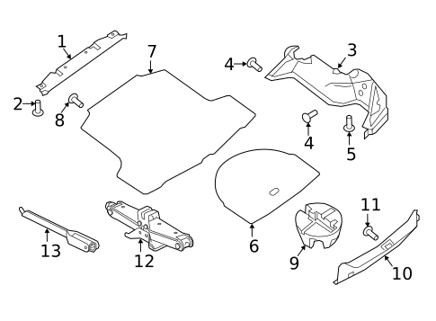 Interior Trim - Rear Body for 2016 Nissan Maxima #1