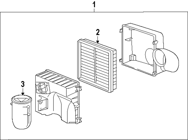 93011002001 - Engine: Air Cleaner Assembly for Porsche Image