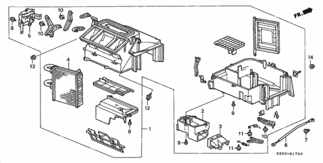 Heater Unit for 1998 Honda Prelude #0