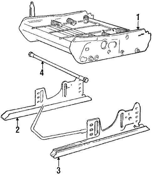 Seats & Track Components for 1987 Volvo 740 #1