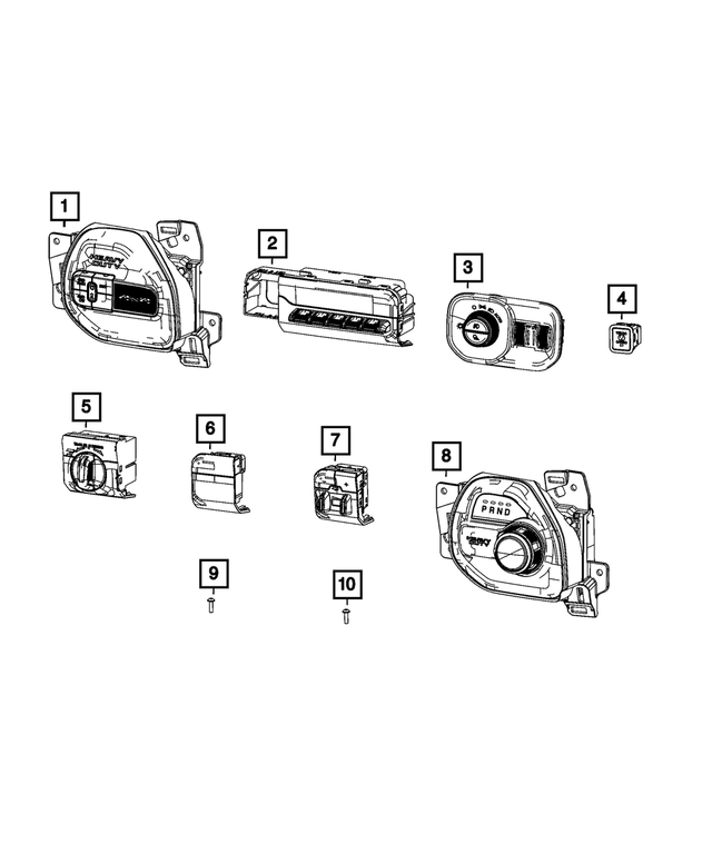 68529675AB - Electrical: Instrument Panel Switch for Mopar Image