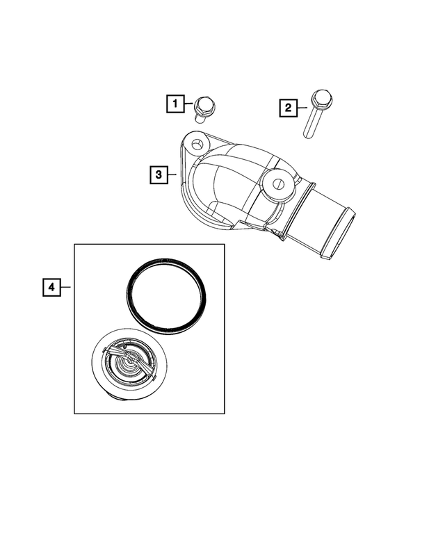 « 6101982 – Cooling : Tête Hexagonale Vis Et Rondelle, Montage pour Mopar Image »