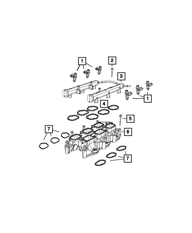 6509390AA - Engine: Hex Flange Head Bolt, Mounting for Mopar Image image