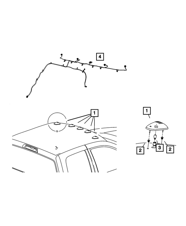 56051316AC - Electrical: Clearance Lamp Jumper Wiring for Mopar Image