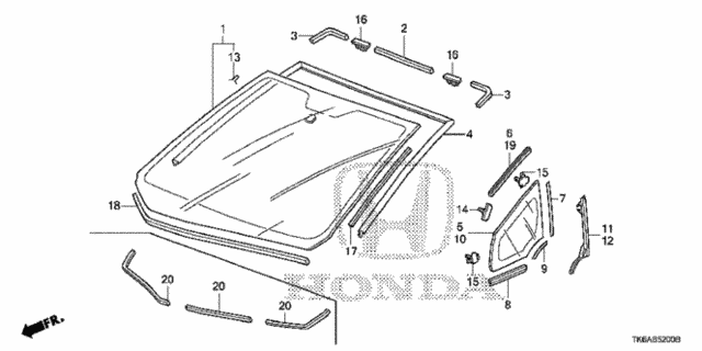 Front Windshield for 2013 Honda Fit #0