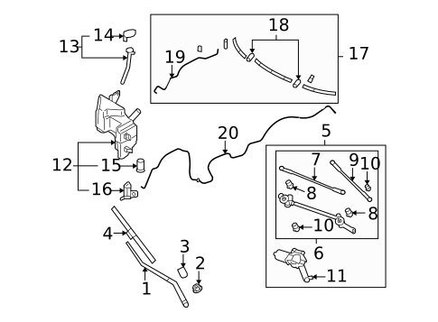 Wiper & Washer Components for 2016 INFINITI QX70 #0