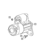 RX033067AB - Electrical: Engine Starter, Remanufactured, Export for Mopar Image