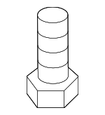 N10653102 - Body: Lower Crossmember Bolt for Volkswagen: Atlas, Beetle, Golf, Golf R, Golf SportWagen, Jetta, Passat, Taos, Touareg Image