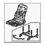 81126TR0A01 - Body: Seat Frame for Honda: Civic Image