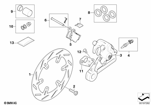 34217711338 - : Rear Brake Disc for BMW-Motorrad Image