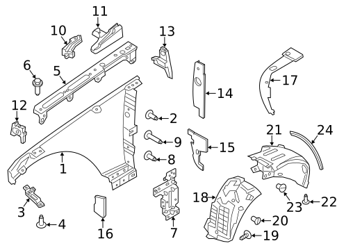 Fender & Components for 2019 Land Rover Range Rover #0