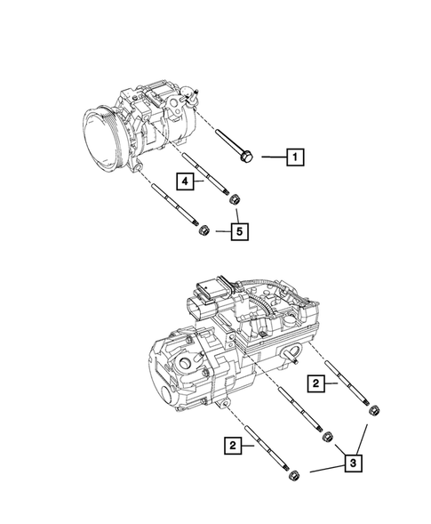Air Conditioner Compressor and Mounting for 2009 Dodge Durango #1