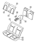 WJ271L5AA - Interior Trim: Rear Seat Back for Mopar Image