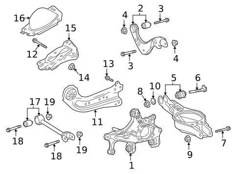 Rear Suspension for 2019 Lexus UX200 #0
